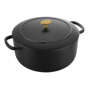 Cocotte en fonte Bellamonte, Rond(e), Noir, Fonte, 28 cm