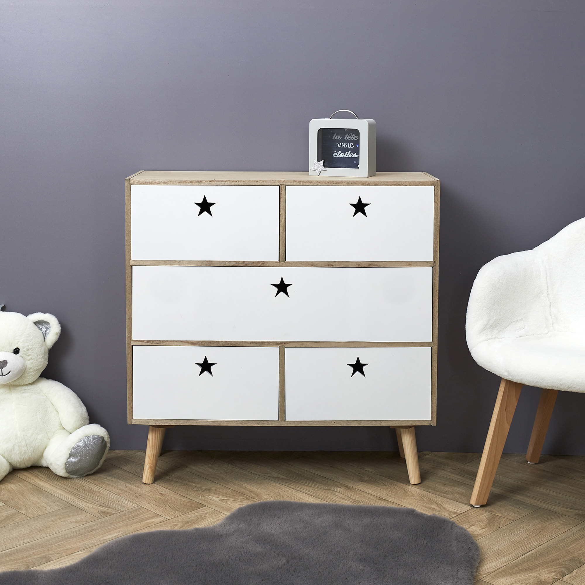 COMMODE LIKE A STAR BLANC M1