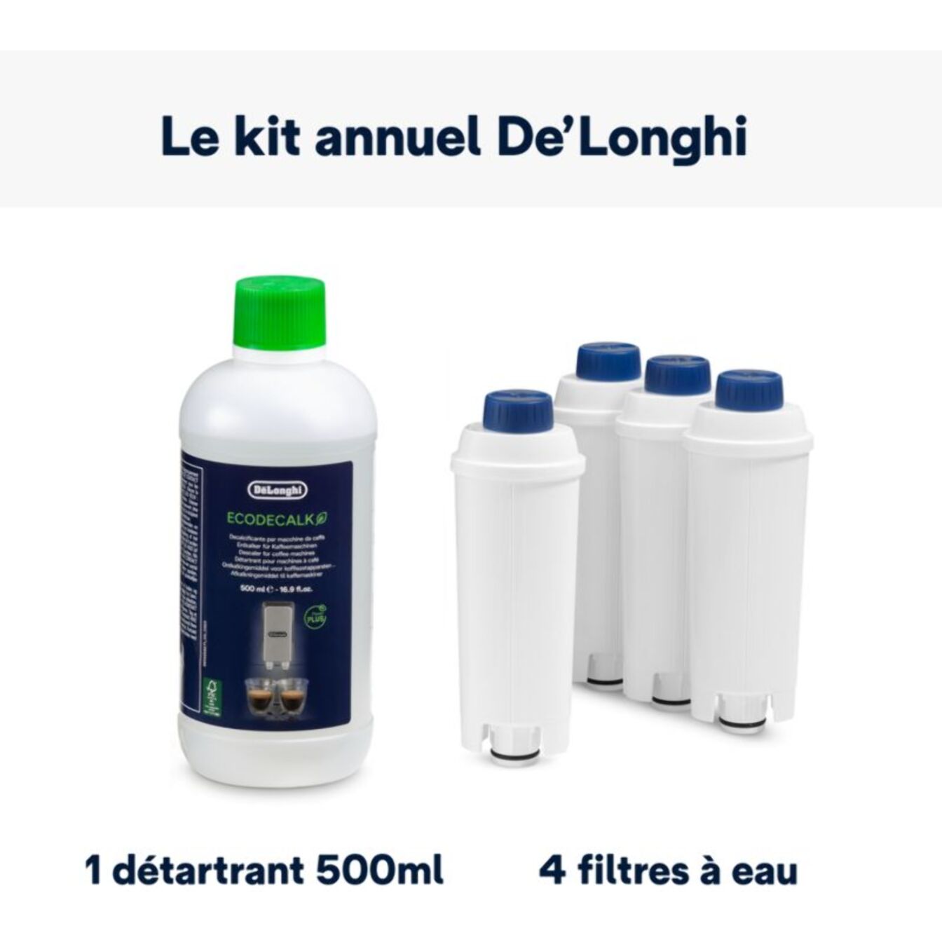 Détartrant anti-calcaire DELONGHI expresso broyeur 12 mois