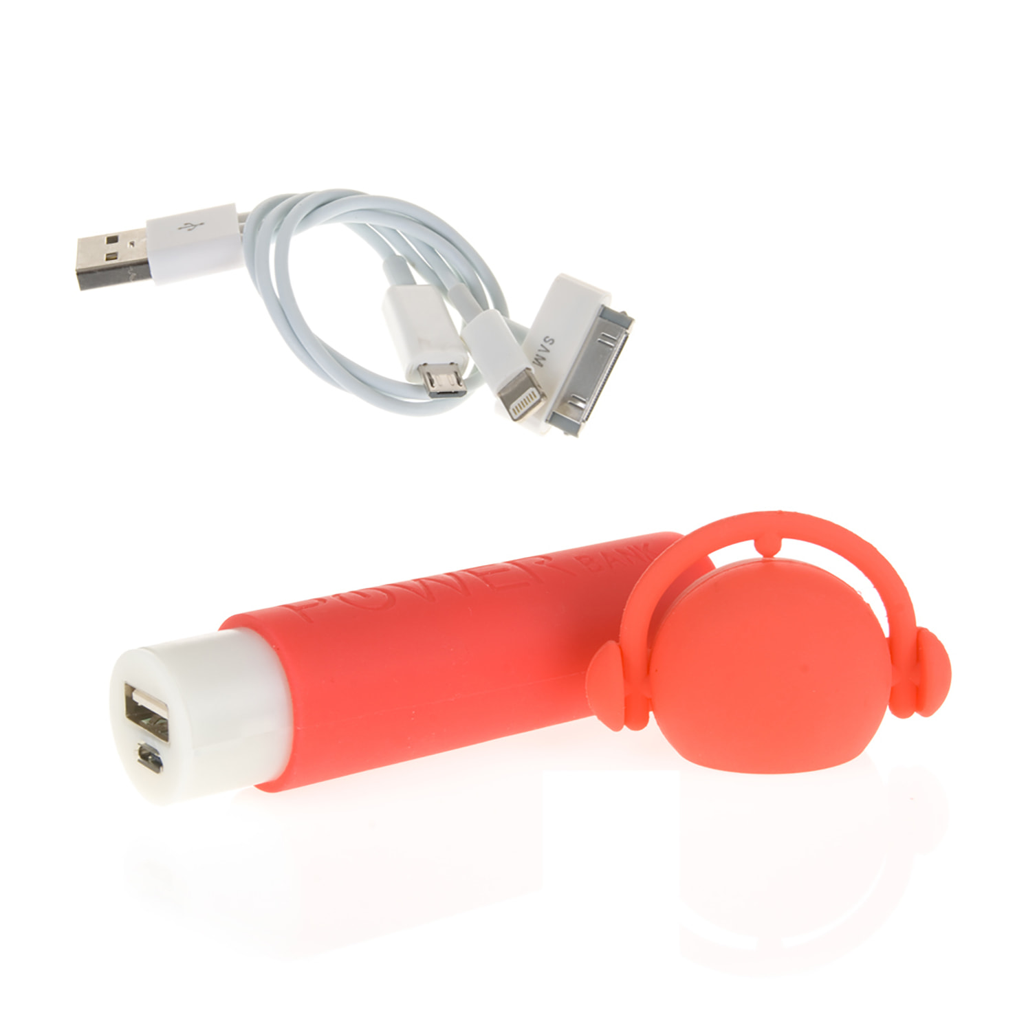 DAM BATTERIA PORTATILEMUSICA 3200 mAh. 3x2x12 cm. colore rosso