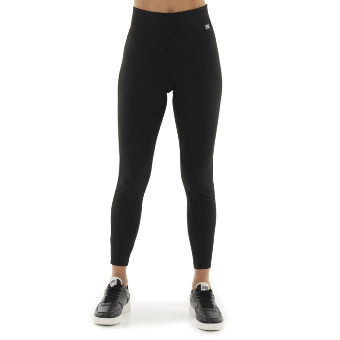 Leone Legging de mujer Basic canalé elástico