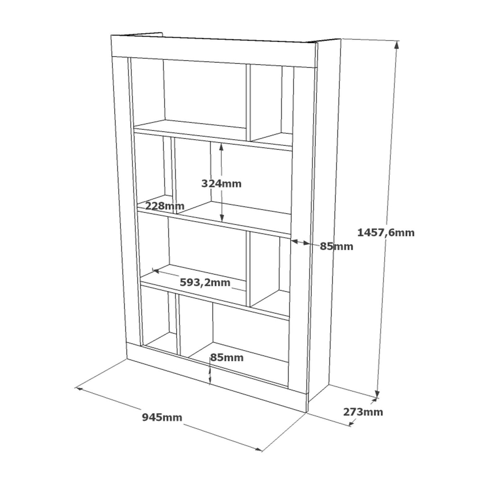 Estantería Luvio Multiusos 146 cm