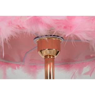 LAMPADA DA TAVOLO TARTY ROSA CM Ø 25X54
