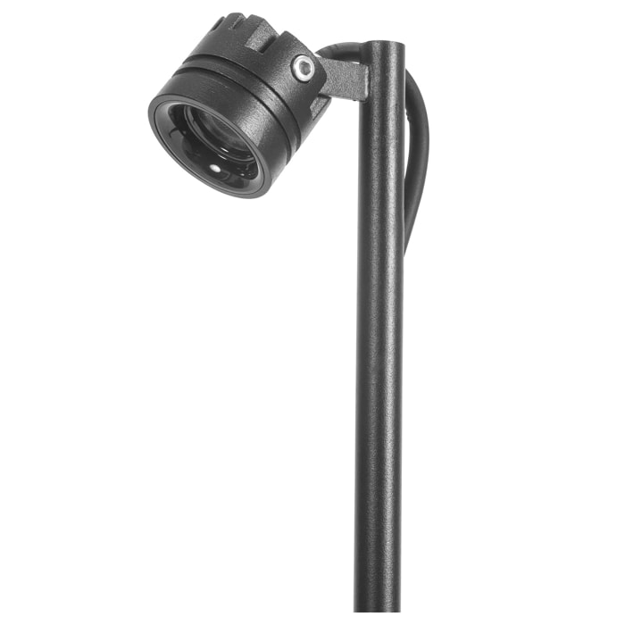 FORLIGHT Fint baliza negra con led blanco cálido 3000K