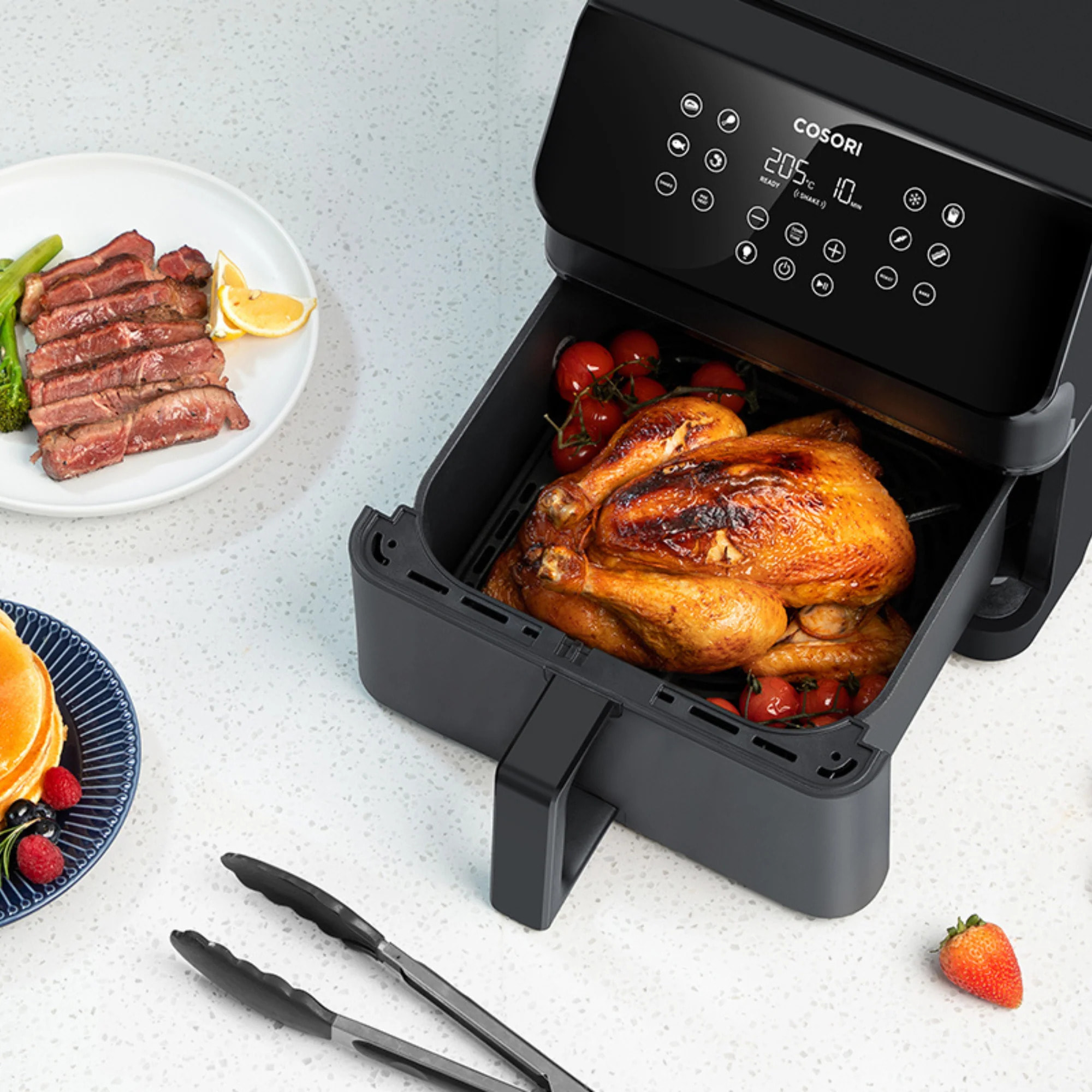 COSORI -Freidora de aire Premium II Chef Edition 6,2 litros + Pack 50 papeles