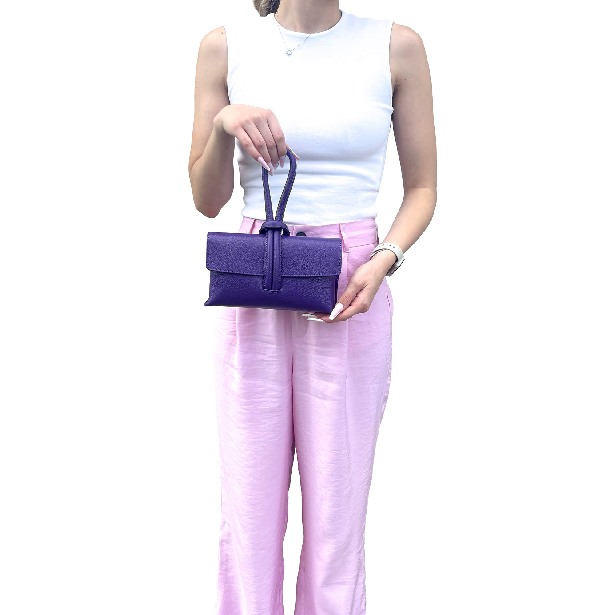 Borsetta Pochette in Vera Pelle Made in Italy