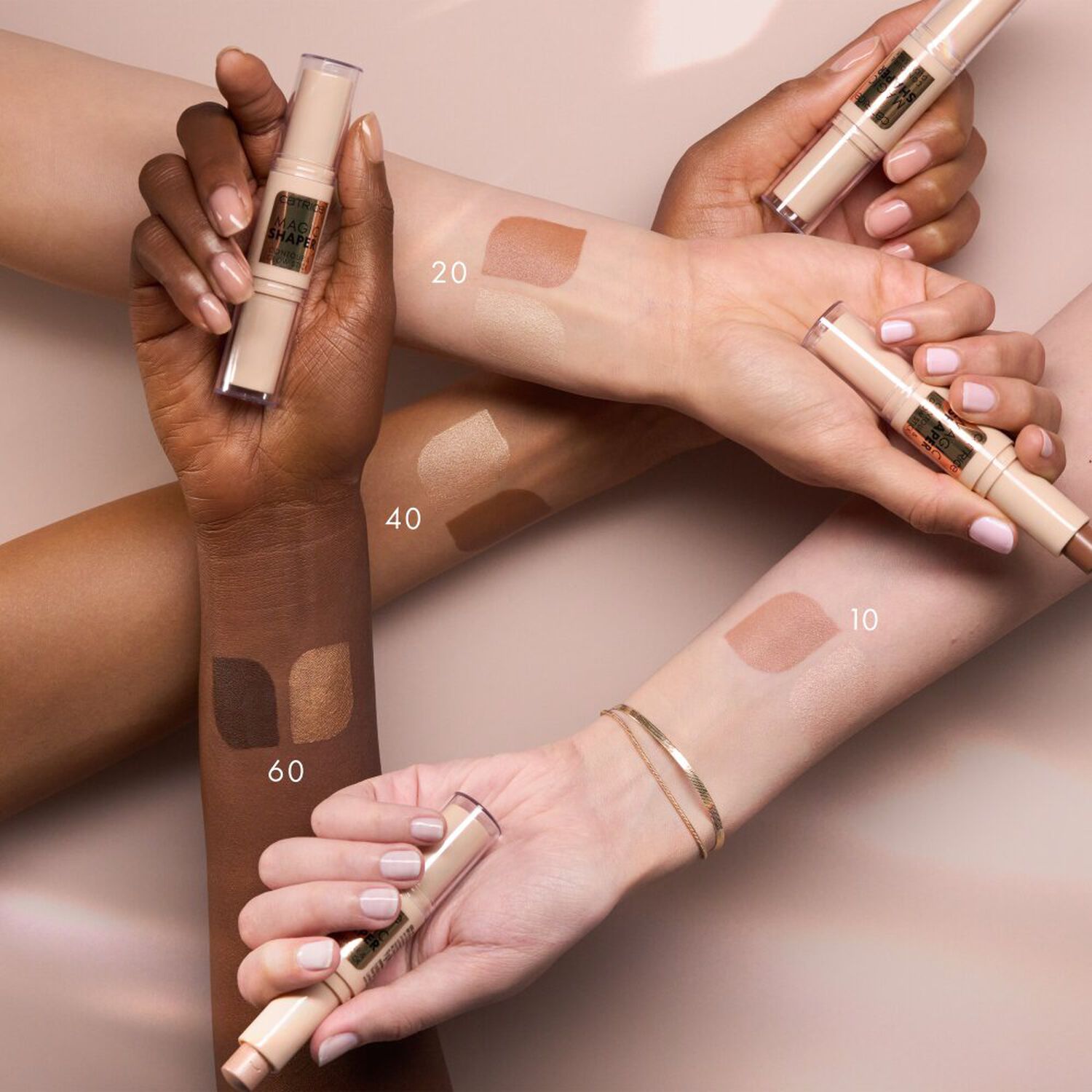 Magic Shaper Contour & Glow Stick - Stick Contouring Illuminateur Double Embout
