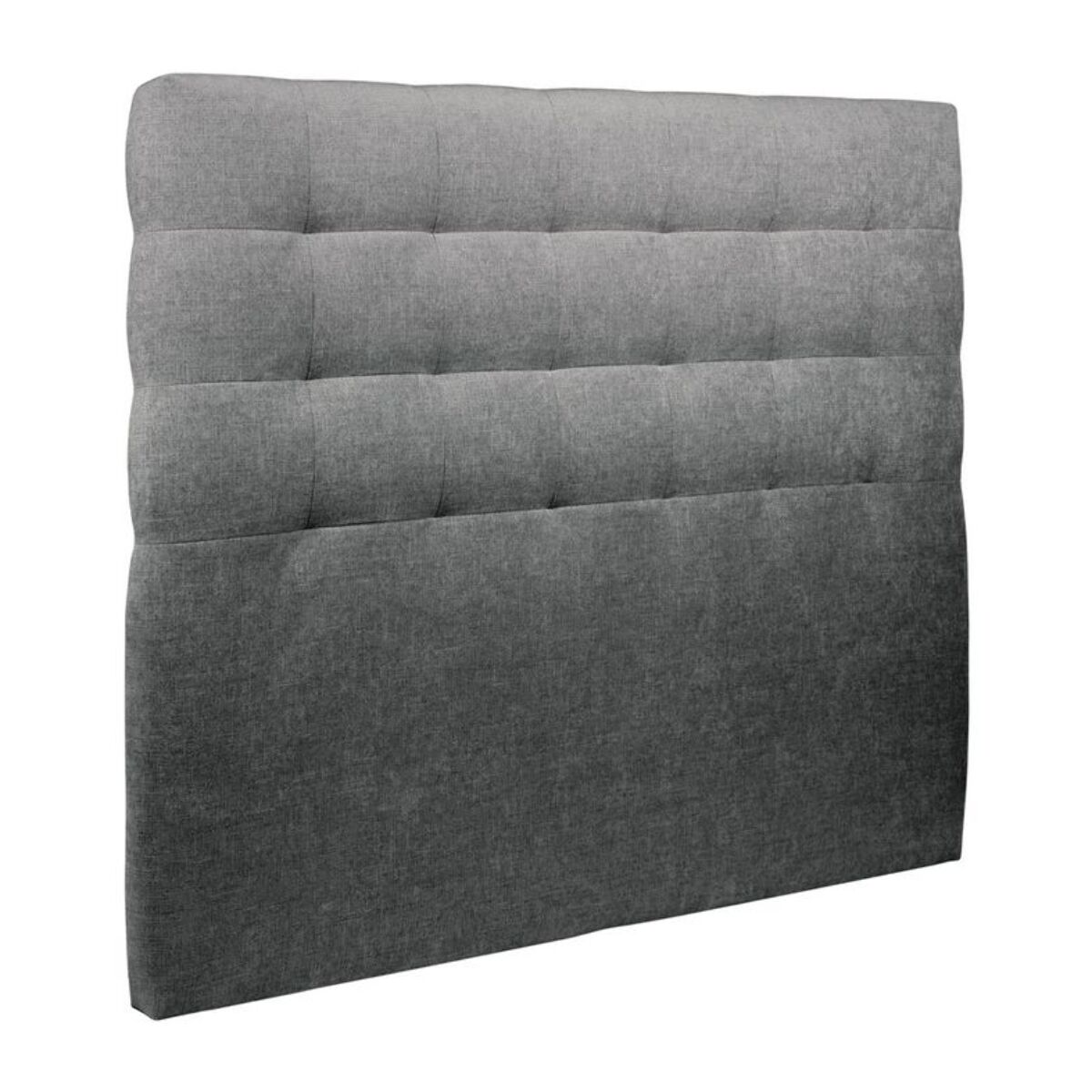 Lit coffre avec tête de lit capitonnée Tissu