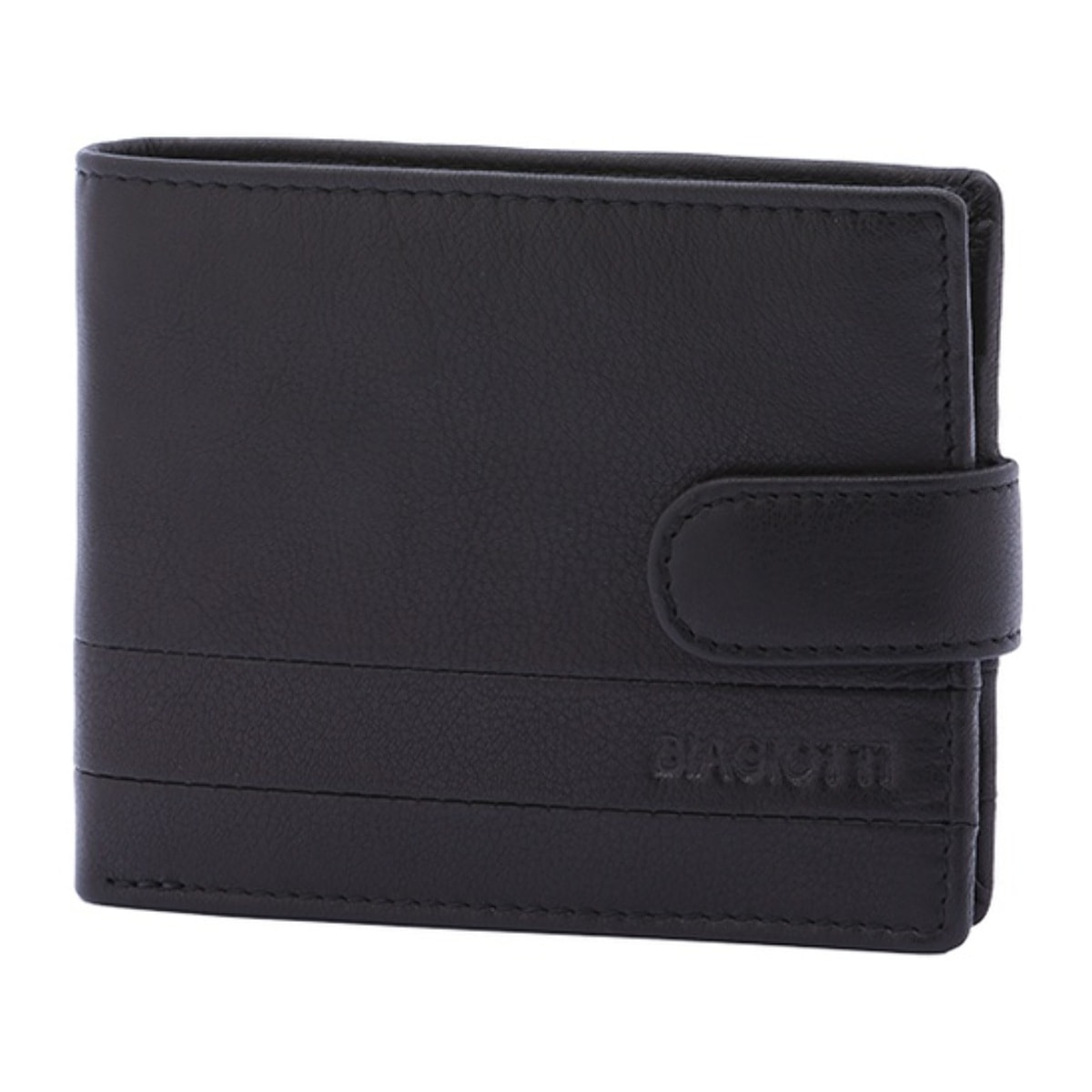 Portafoglio uomo in vera pelle - Modello False - Casual - 9.5 x 12.0 x 2.5 cm