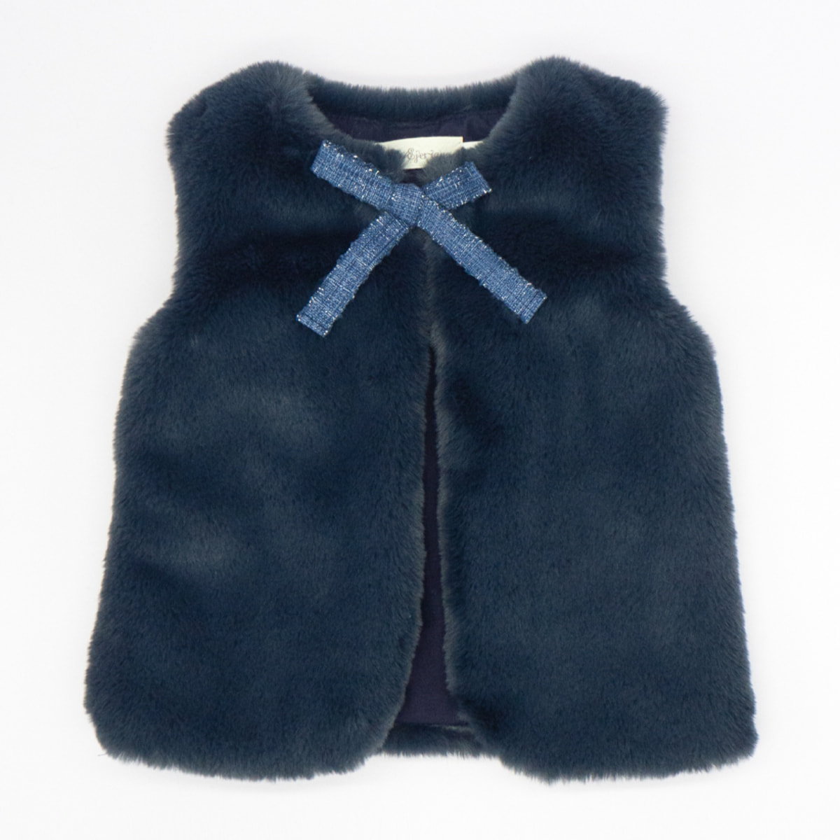CHALECO PELO AZUL