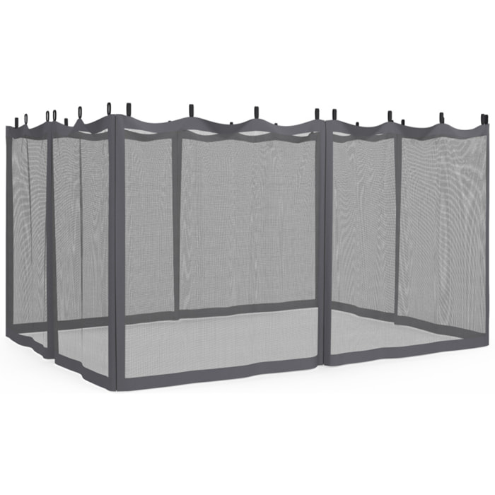 Moustiquaire pour pergola bioclimatique 4x3m