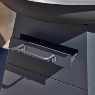 Brasero barbecue Ø59cm avec espace de rangement IZALCO