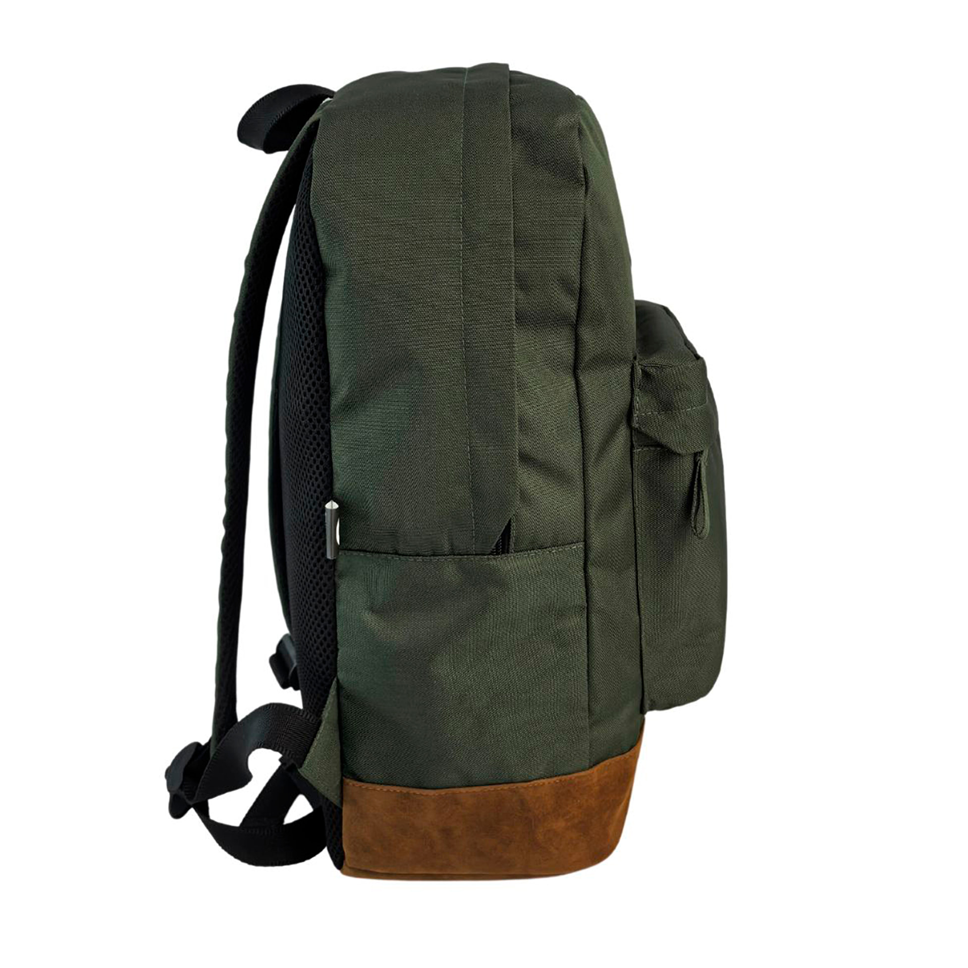 Mochila Americano Ranking Verde Olivo. Compartimento portalaptop. Espaldera acolchada.