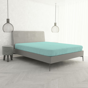 LENZUOLO SOTTO CON ANGOLI MAX COLOR, 100% COTONE MADE IN ITALY