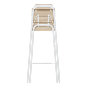 Chaise de bar Louna H.98cm beige