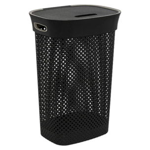 Panier à linge "Purl" 60L Noir