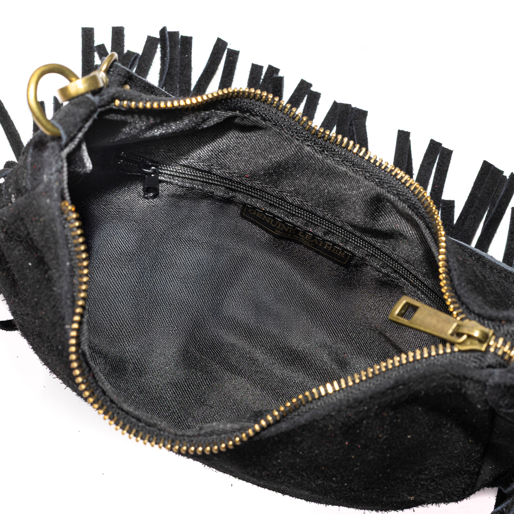 Ausonia bolso bandolera de piel auténtica Gamuza.