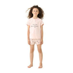 Pigiama bambina estivo in cotone. Noidinotte