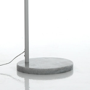 Lampadaire Tomasucci THIE, en marbre et acier, blanc