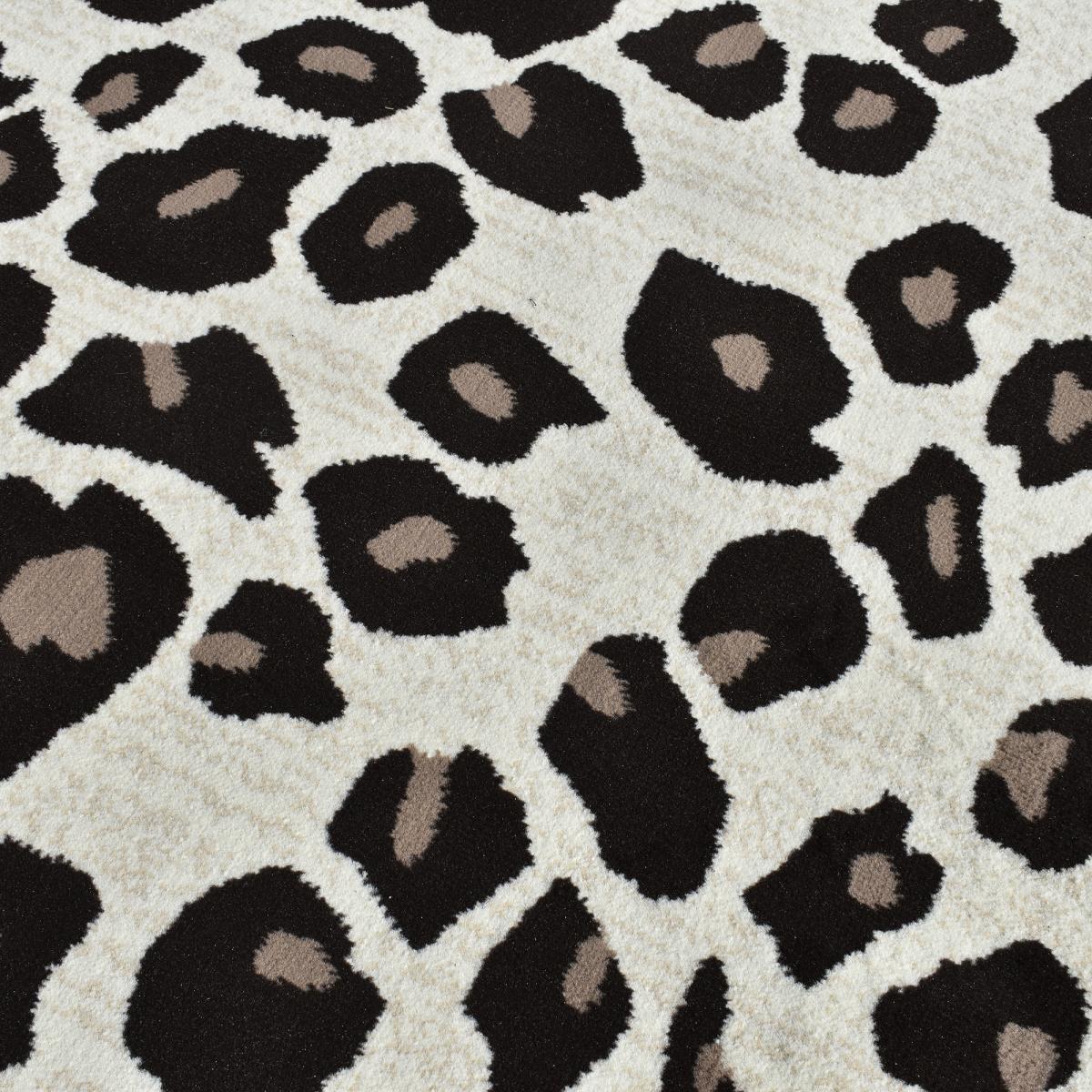 tapis salon fauve Beige et marron motif animalier