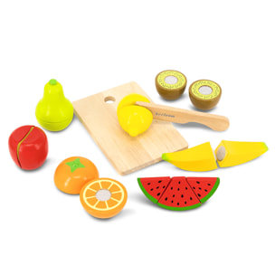 set de frutas FRUIT TABLE para cortar de madera