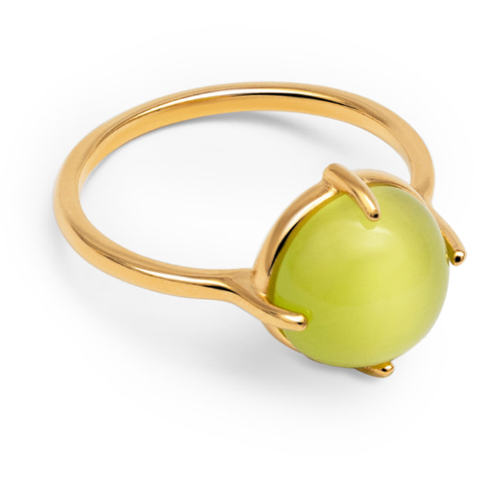 Anelli Celebrate Green Placcato Oro