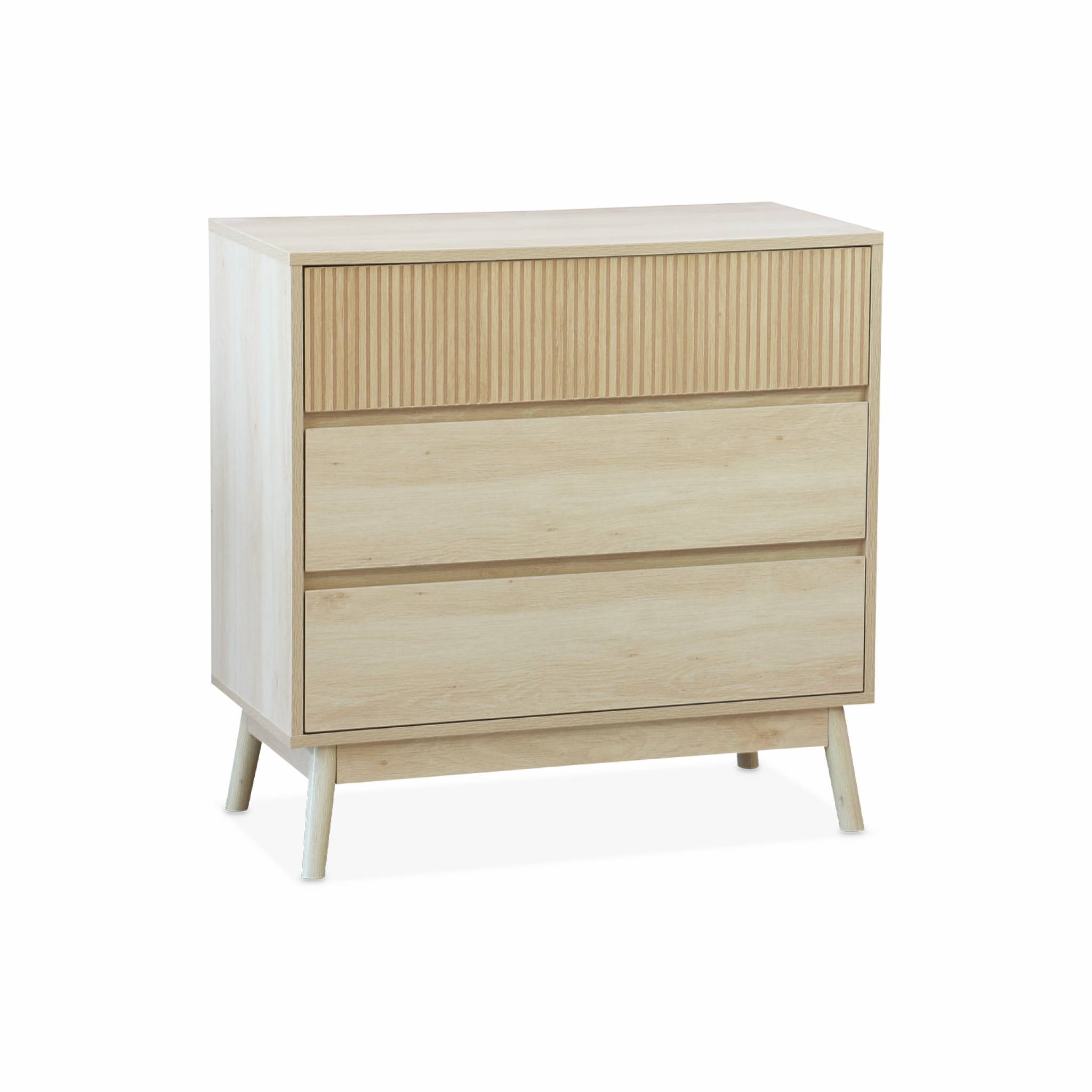 Commode de rangement décor bois. 3 tiroirs - Linear