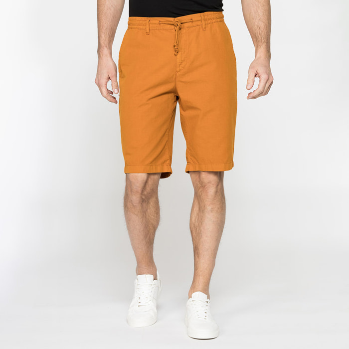 BERMUDA IN RIPSTOP LEGGERO CON ELASTICO E COULISSE