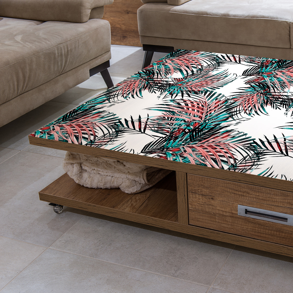 Sticker meuble tropical jaruwan 40 x 60 cm