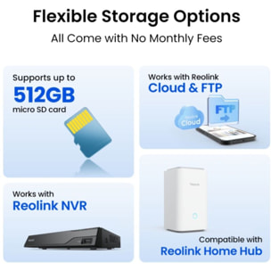 Caméra de surveillance REOLINK Floodlight F751W Blanche