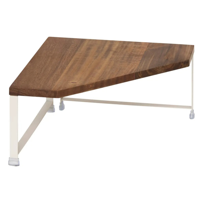 Etagère angle 1 niveau Acacia beige