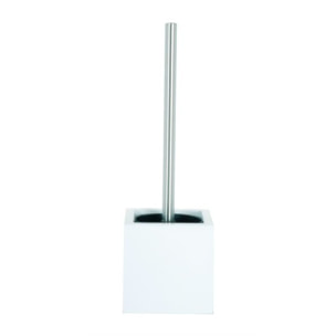 Brosse Wc avec support MDF & Inox Blanc MSV