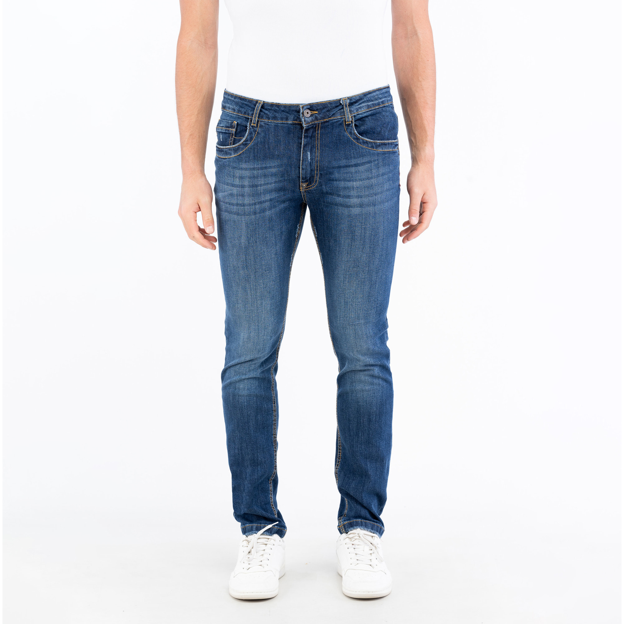 BIKKEMBERGS jeans uomo blue denim medium,light lav.1