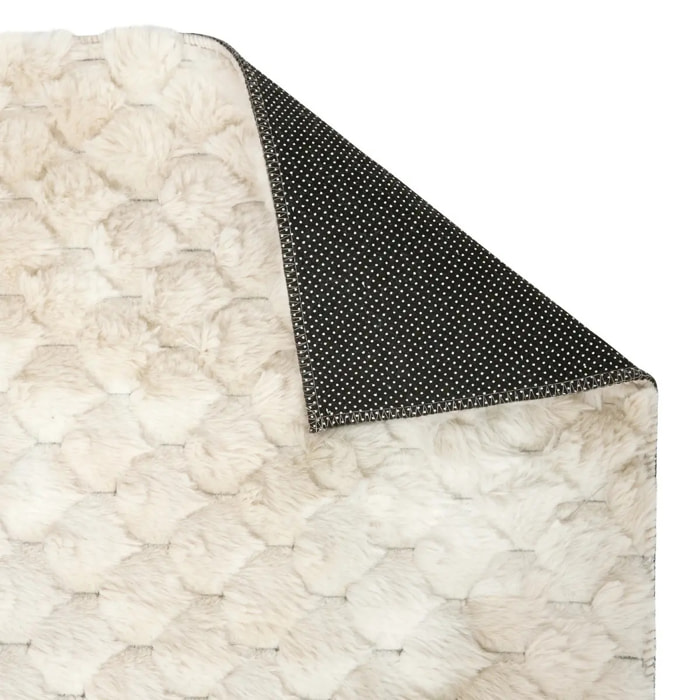 Tapis effet laine Adriel beige 90x60cm