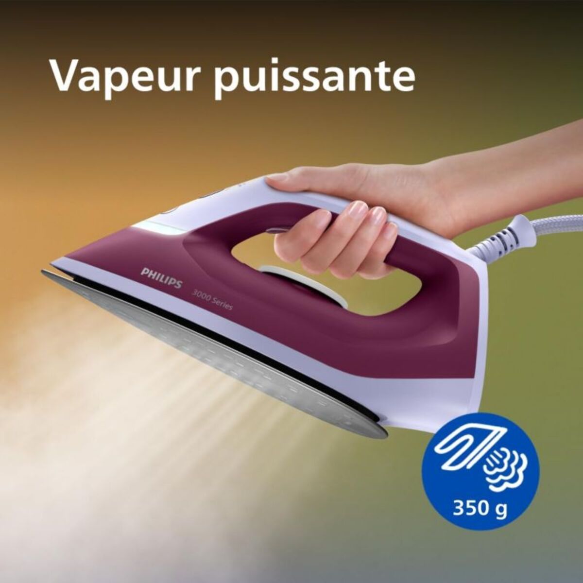 Centrale vapeur PHILIPS PSG3001/30 Série 3000 Mauve 1.4L, 6 bars