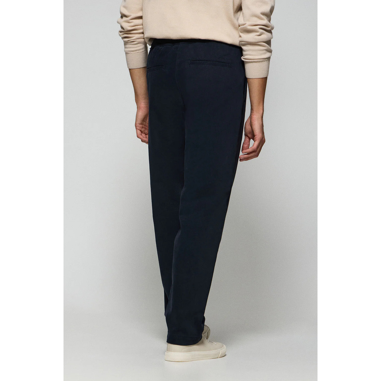 Pantaloni Trent blu marino con elastico in vita e particolari Polo Club