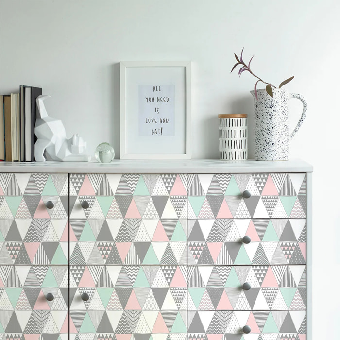 Sticker meuble - Ambiance Sticker - MEUBLE SCANDINAVE JANNA - Scandinave janna - 60x90cm