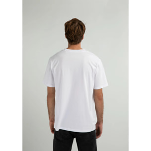 Camiseta Básica Varsity Paint T-Shirt en Blanco D.Franklin