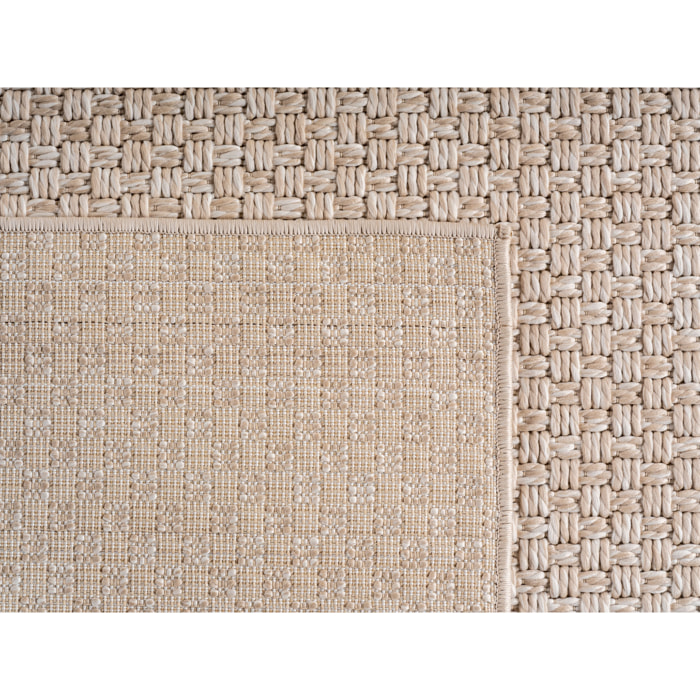 NEREA - Tapis intérieur/extérieur beige, design chic