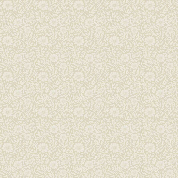Papier peint floral tissé beige ivoire délicat