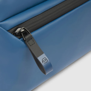 Piquadro Pochette porta iPad®mini in tessuto gommato resistente all'acqua con tracolla rimovibile