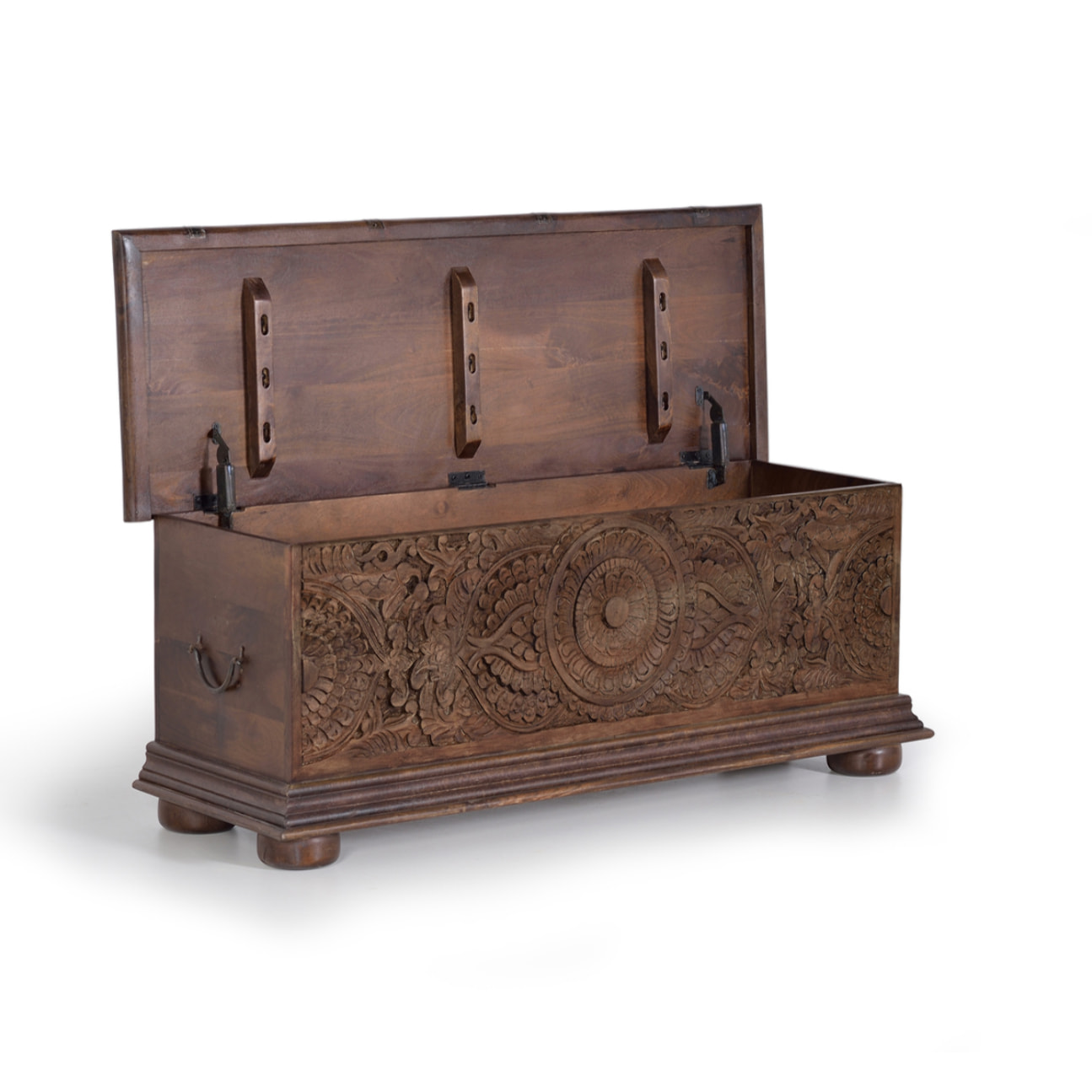 Baúl - madera de mango - 45x116x40cm