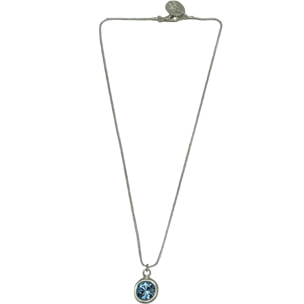 Collar colgante cristal Sw azul