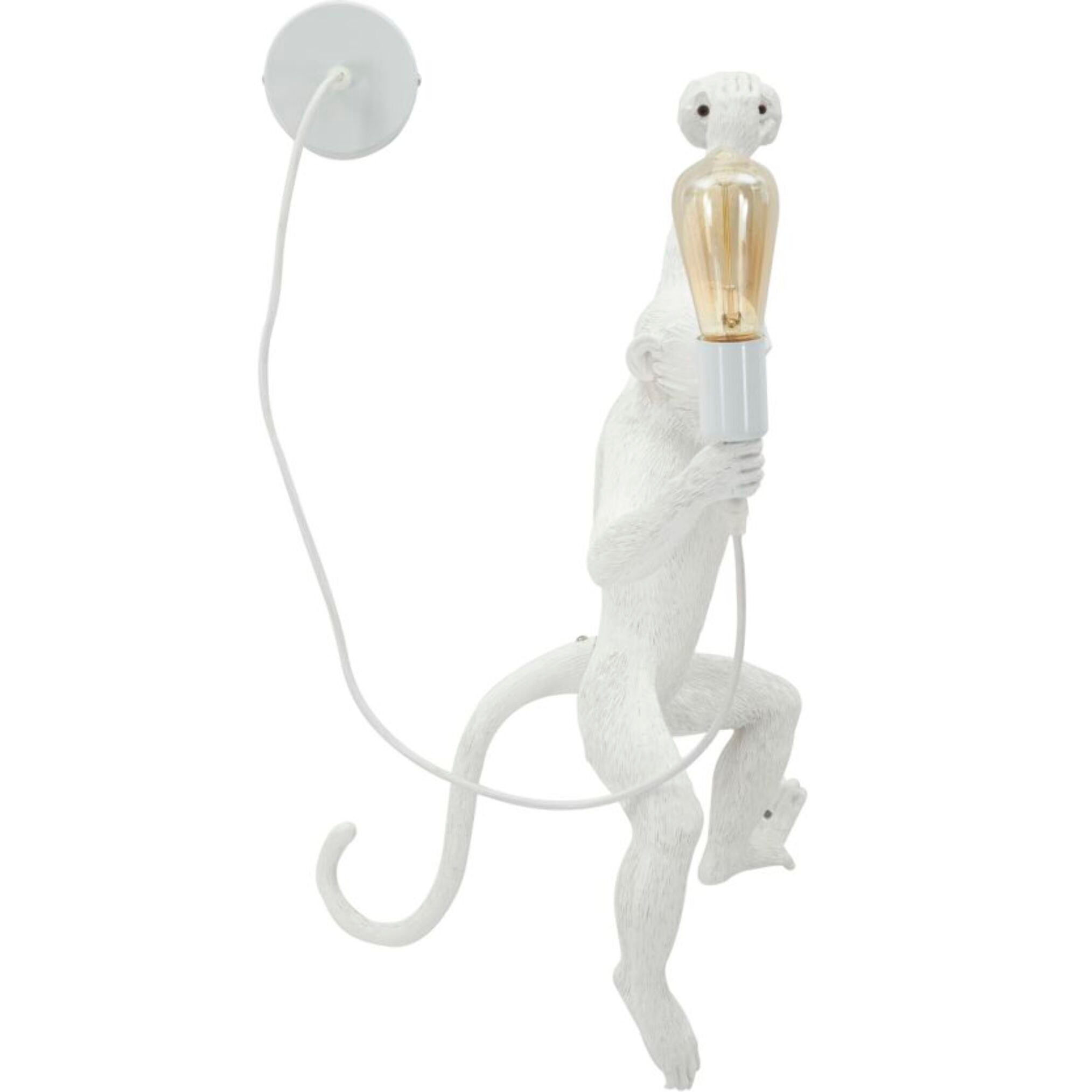 LAMPADA DA MURO MONKEY BIANCA CM 32X32X64