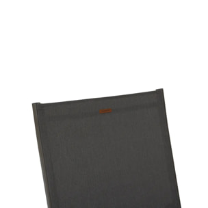 Transat "Jimani" anthracite & graphite 2 roues en aluminium et texaline