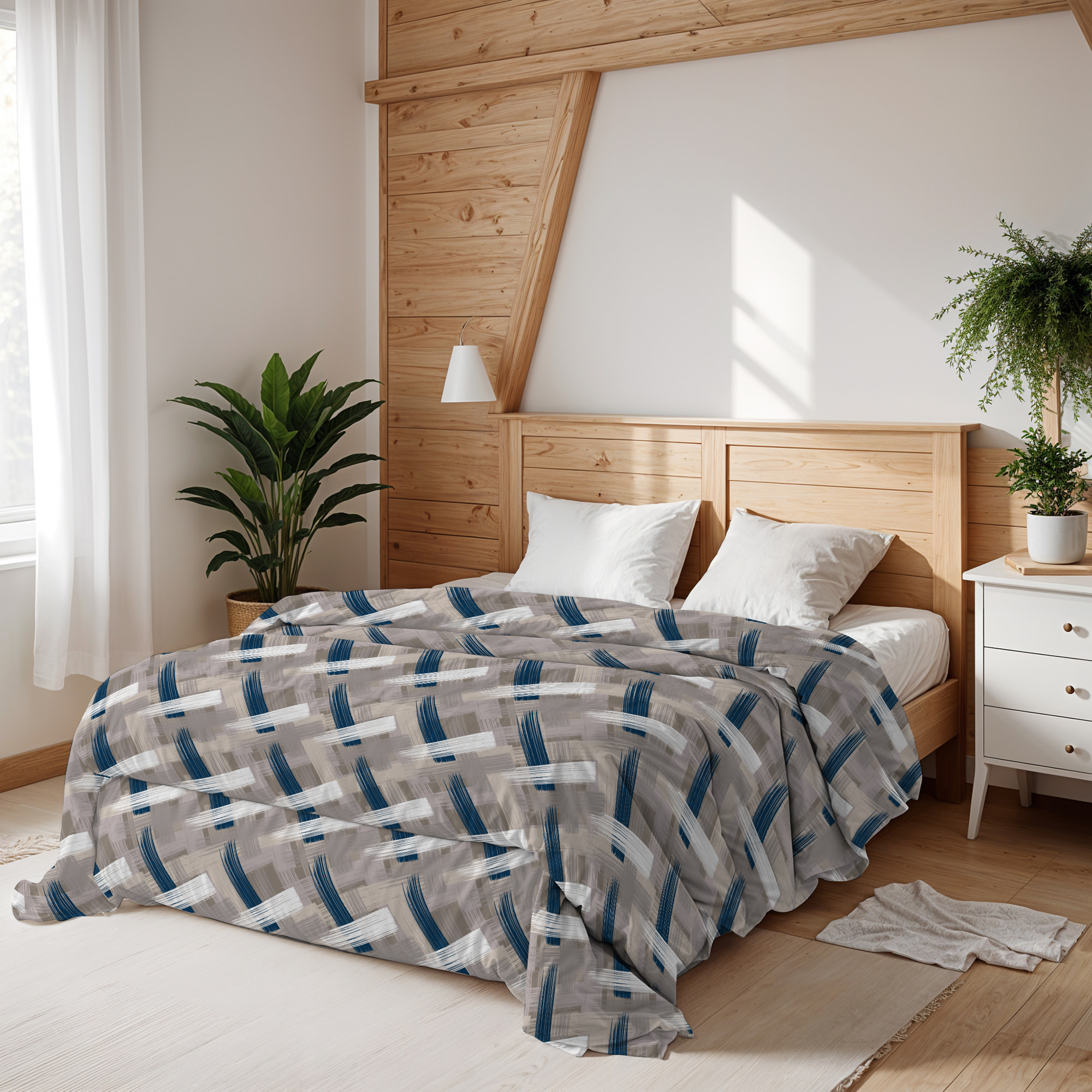 TRAPUNTA BASIC INVERNALE STAMPATA MATRIMONIALE, PENNELLATE