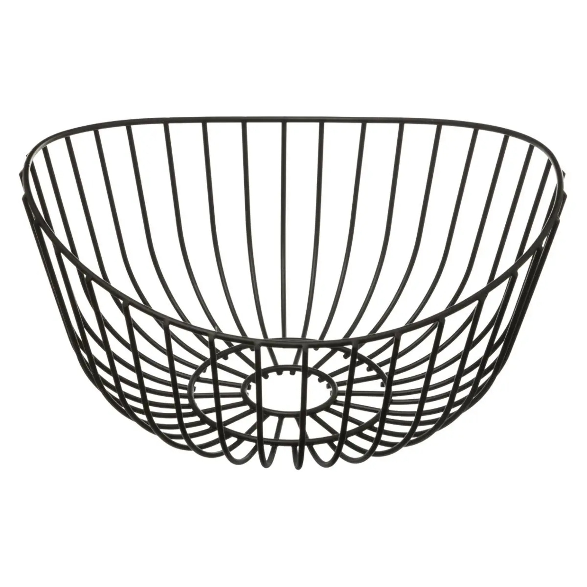 Corbeille en acier 27 cm Noir