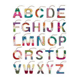 Letra multicolor Abc