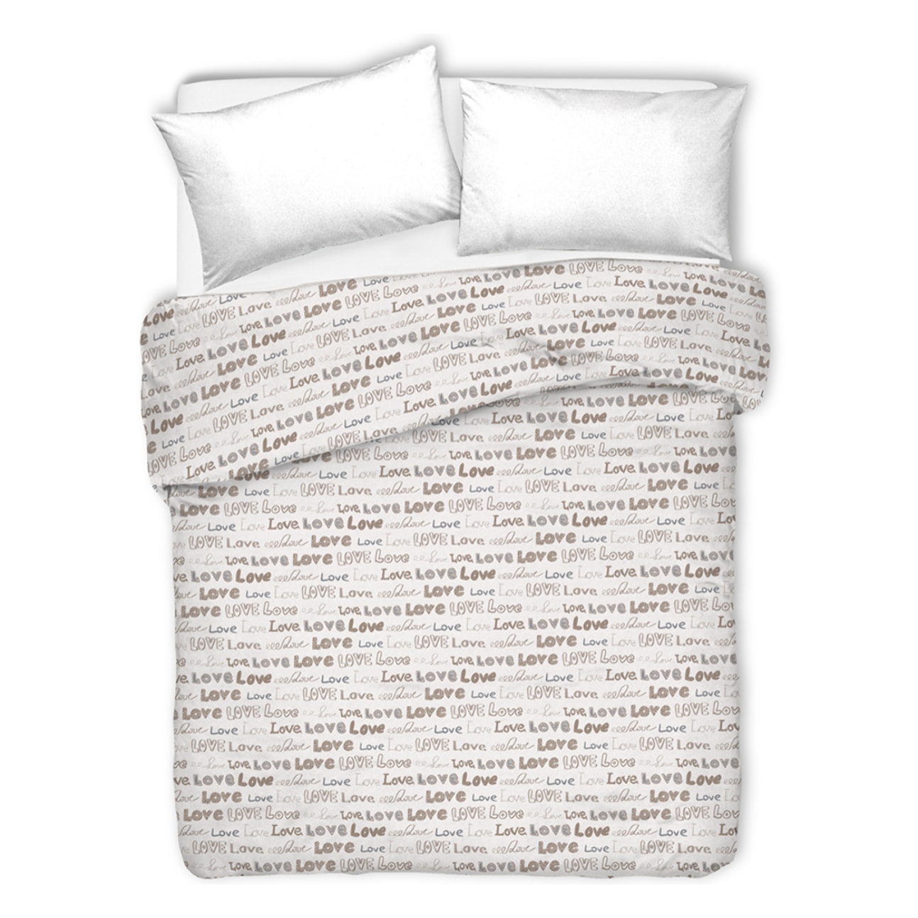 Copriletto di cotone lovelove beige