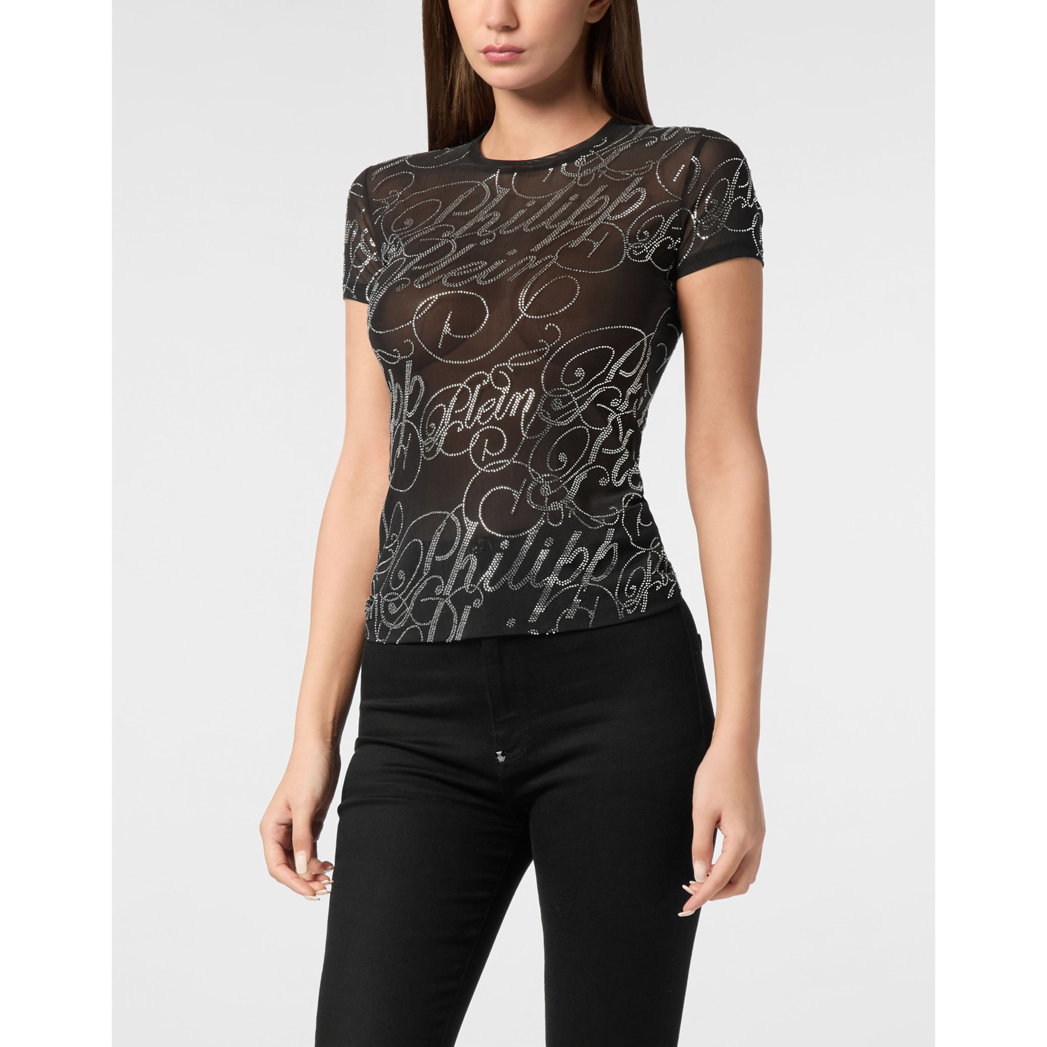PHILIPP PLEIN Camiseta de corte slim SIGNATURE
